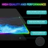 AIMSA RGB Gaming Mouse Pad Extended, Large Led Mousepads Non-Slip Rubber Base with 14 Lighting Modes, Computer Keyboard Mat