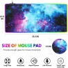 AIMSA RGB Gaming Mouse Pad Extended, Large Led Mousepads Non-Slip Rubber Base with 14 Lighting Modes, Computer Keyboard Mat