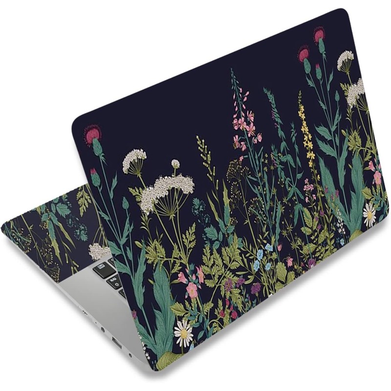 AIMSA Laptop Skin Sticker Decal, 12 13 13.3 14 15 15.4 15.6 inch Laptop Art Decal Protector Notebook Netbook PC Flowers Plants