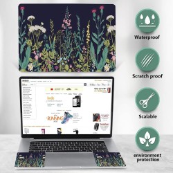 AIMSA Laptop Skin Sticker Decal, 12 13 13.3 14 15 15.4 15.6 inch Laptop Art Decal Protector Notebook Netbook PC Flowers Plants