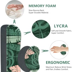 AIMSA Large Gaming Mouse Pad Set Keyboard Wrist Rest Support Mouse Pad, Ergonomic Memory Foam Multifunctional Extended Desk Mat