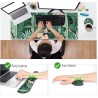 AIMSA Large Gaming Mouse Pad Set Keyboard Wrist Rest Support Mouse Pad, Ergonomic Memory Foam Multifunctional Extended Desk Mat