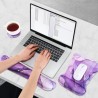 AIMSA Ergonomic Keyboard Wrist Rest and Mouse Pad with Wrist Support Set, Memory Foam Non-Slip Rubber Base, for Home, Office