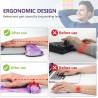 AIMSA Ergonomic Keyboard Wrist Rest and Mouse Pad with Wrist Support Set, Memory Foam Non-Slip Rubber Base, for Home, Office