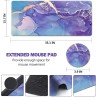 AIMSA Large Gaming Mouse Pad, XXL Keyboard Mouse Mat Extended Desk Pad with Stitched Edges, Durable Non-Slip Base Mousepad