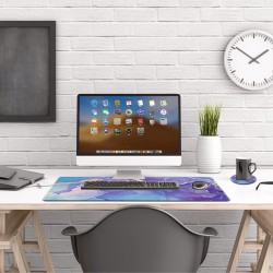 AIMSA Large Gaming Mouse Pad, XXL Keyboard Mouse Mat Extended Desk Pad with Stitched Edges, Durable Non-Slip Base Mousepad