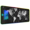 AIMSA Wireless Charging RGB Gaming Mouse Pad 15W, Extended LED Desk Mat Protector 14 Light Modes Extra Large Mousepad Non-Slip